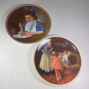 Norman Rockwell Mother's Day 1987 Grandma's Surprise Collector Plate